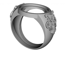 anillo 3d stl impresión modelo in anillos 3dexport 3d print model - Mito3D