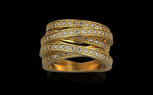 ring 4228 rings jewelry 3d cad 3dmodel bracelet earring rhino matrix zbrush keyshot magics rend rendering modeling jewellery 3d print model - Mito3D