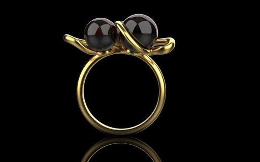 ring 4237 rings jewelry 3d cad 3dmodel bracelet earring rhino matrix zbrush keyshot magics rend rendering modeling jewellery 3d print model - Mito3D