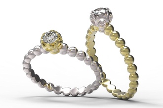anel 63 ouro diamante jóias ruby safira esmeralda o dia dos namorados de casamento 3d print model - Mito3D