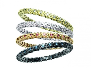 ring 67 gold diamond jewelry ruby sapphire emerald valentines wedding jewellery 3d print model - Mito3D