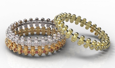ring 70-2 gold diamond jewelry ruby sapphire emerald valentines wedding jewellery 3d print model - Mito3D