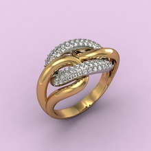 anello 77all dimensioni stl 3dm di stampa oro argento cnc prototipazione stampabile gioielli gemma obj 3d print model - Mito3D