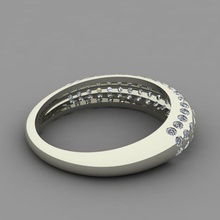ring 80 edelsteine 3d drucken modell ringe 3dexport ohrring gold diamanten smaragd rubin silber modisch modern zart durchbrochen 3d print model - Mito3D