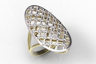 Ring 93 Gold Diamant Schmuck Rubin Saphir Smaragd Valentinstag Hochzeit 3d print model - Mito3D
