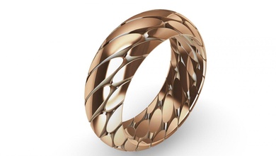squillare catena 3d stampa modello in anelli 3dexport 3dprinted design moda oro d'oro gioiello gioielleria stampabile prototipazione argento diamanti bianca chan 3d print model - Mito3D