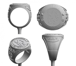 squillare chelsea calcio oro gioielleria argento 3d print model - Mito3D