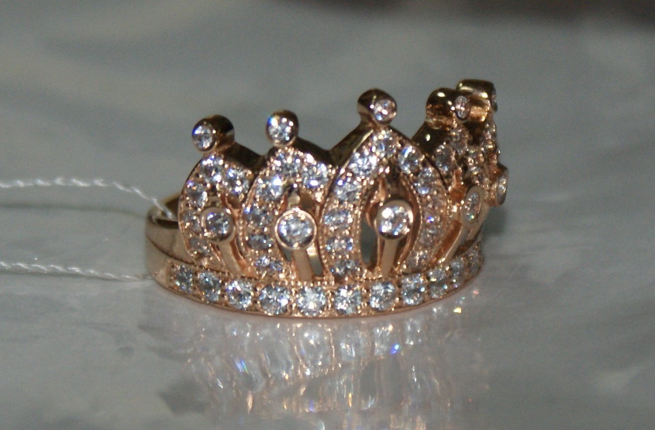 bague couronne de la l'anneau bijoux 3D print model - Mito3D