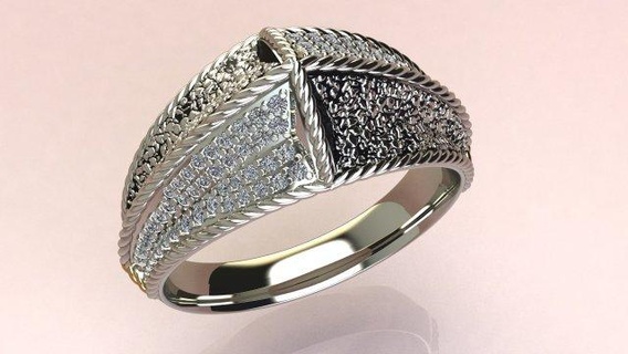 Ring Nacht Ringe Schmuck Königin Gold Diamant Mode Platin runden Spinnen Steine Juweliere Produktion druckbar 3d print model - Mito3D