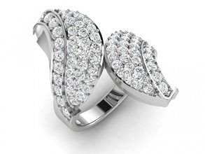 anillo de compromiso piedra la joyería oro 3d print model - Mito3D