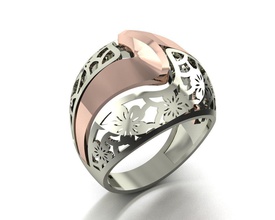 ring engagement stone 3d print model in rings 3dexport jewelry gold fashion 3d print model - Mito3D