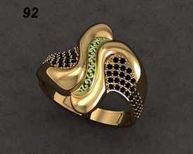 ring-engagment ring Schmuck Mode vision gold 3d print model - Mito3D