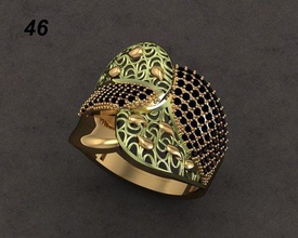 anillo engagment la joyería de moda visión 3d print model - Mito3D