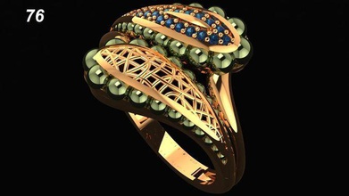 anel de engajamento jóias a moda visão 3d print model - Mito3D