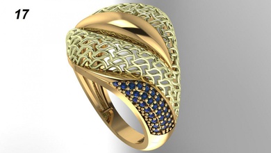 anillo engagment la joyería de moda visión 3d print model - Mito3D