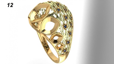 l'anneau de la participation bijoux mode vision 3d print model - Mito3D