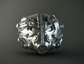 anillo caer casco 3d impresión modelo in anillos 3dexport armor t45 armadura 3d print model - Mito3D