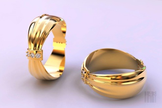 ring form bow gold silver gems diamonds stone 3d model stl cnc printing print printed jewelry jewel fashion style female printable 3d print model - Mito3D