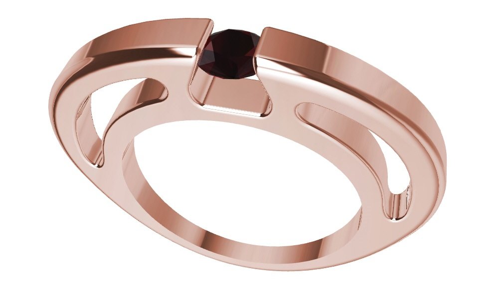 ring gem 3D print model - Mito3D
