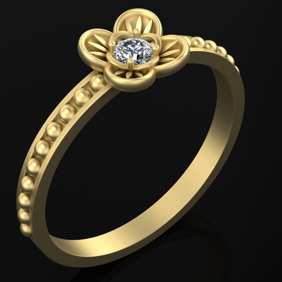 squillare gemma gioielleria regalo bellissimo stampabile diamanti donne gioiello anelli 3dm 3ds stl oro alto poligonale 3D print model - Mito3D