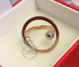 bague bijou anneau de 5 mm la sphère gem bijoux joyau l'anneau or 3dmodel 3dprint imprimable le prototype 3djewel 3dwax cire 3dprintmodel printjewel 3dring ronde 3d print model - Mito3D