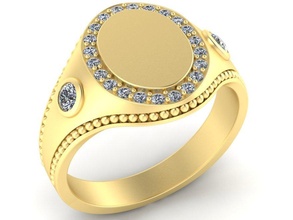 anel joias 3d impressão modelo in argolas 3dexport jóias presente lindo imprimível diamantes mulheres joalheria jóia 3dm 3ds stl ouro alto poligonal 3d print model - Mito3D