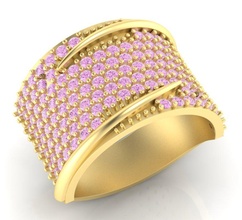 anillo gemas 3d impresión modelo in anillos 3dexport joyería regalo hermoso imprimible diamantes mujer joya 3dm 3ds stl oro alto poligonal 3d print model - Mito3D