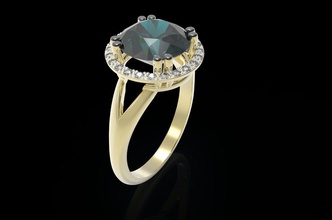 ring gems jewelry jewellry rings gem gegms 3d 3dprinting 3d print model - Mito3D