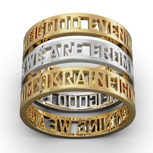 ring good evening ukraine rsize 6-7-8-9-1-11 usa rings jewelry jewellery jewel jewellry 3d print model - Mito3D