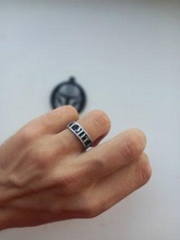 anillo gott mit uns joyería joya Moda estilo 3d print model - Mito3D