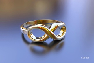 anel infinidade livre 3d impressão modelo in argolas 3dexport cnc stl jóias 3d print model - Mito3D