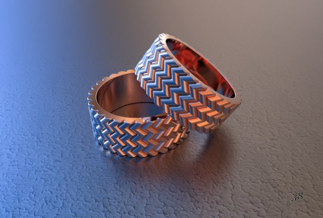 anillo joya 3d impresión modelo in anillos 3dexport oro cnc joyería 3D print model - Mito3D