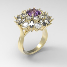 ring der Freude gold emerald 3d print model - Mito3D