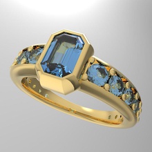 anello k1003n108 size 8 dell'ue proprestait jawellery 3d print model - Mito3D