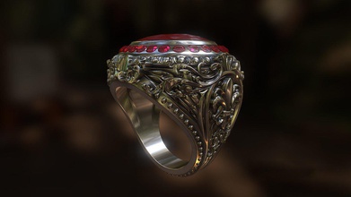 ring l6 3d print model in rings 3dexport gold silwer stl fashion style solopanov 3d print model - Mito3D