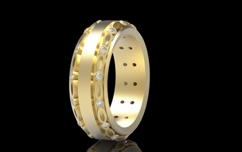 ring lusd rhinoceros design jewelry gold extra brazil 3d print model - Mito3D