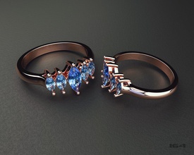 ring marquis 3d print model in rings 3dexport gem gems stone gold silver sapphire printing cnc stl female jeweler jewelry jewel metal 3d print model - Mito3D