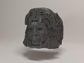 Ring Maya aktualisieren Ringe Schmuck Juwel Azteca Mode Bildhauerei 3d print model - Mito3D
