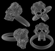 ring mexican ring rings silver jewelry jewellery head printable skull sterling halloween horror jewel diamond mexican bikersring skullsring skulls