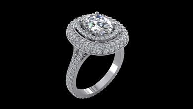 modelo de anillo - 010 la joyería 3d cad oro el diamante gem joya compromiso solitaire regalo especial único 3d print model - Mito3D