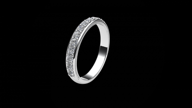 ring model - 014 jewelry jewellery 3d cad soliatire diamond gold jewel gem gift engagement 3d print model - Mito3D