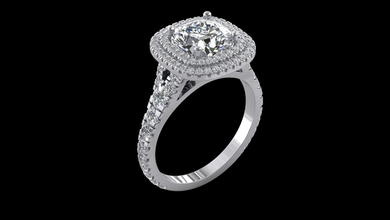 anello modello - 023 gioielli 3d cad solitaire diamante oro gemma gioiello di fidanzamento regalo 3d print model - Mito3D