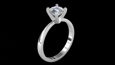 ring-Modell - 025 Schmuck 3d Modell cad ring solitaire engagement Geschenk gem gold diamond Juwel 3d print model - Mito3D