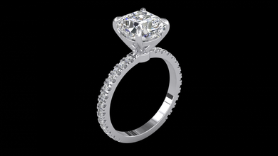 ring modell 027 3d drucken ringe 3dexport schmuck cad solitär diamant gold juwel engagement geschenk besondere 3d print model - Mito3D
