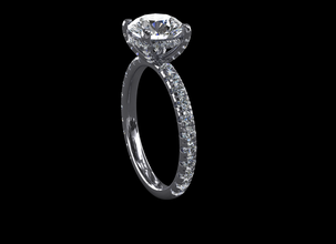 ring-Modell - 030 Schmuck 3d Modell cad ring solitaire diamond gold gem engagement Juwel Geschenk besonderes einzigartig 3d print model - Mito3D