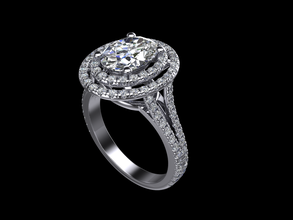 squillare modello 036 3d stampa in anelli 3dexport gioielleria cad solitario diamante oro gemma gioiello fidanzamento regalo 3d print model - Mito3D