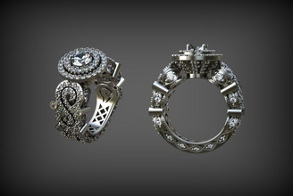 ring original jewellery jewelry 3d print model - Mito3D