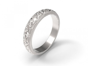 anillo ornament3 la joyería joya rhino3d 3dmodel 3dprint los anillos 3d print model - Mito3D