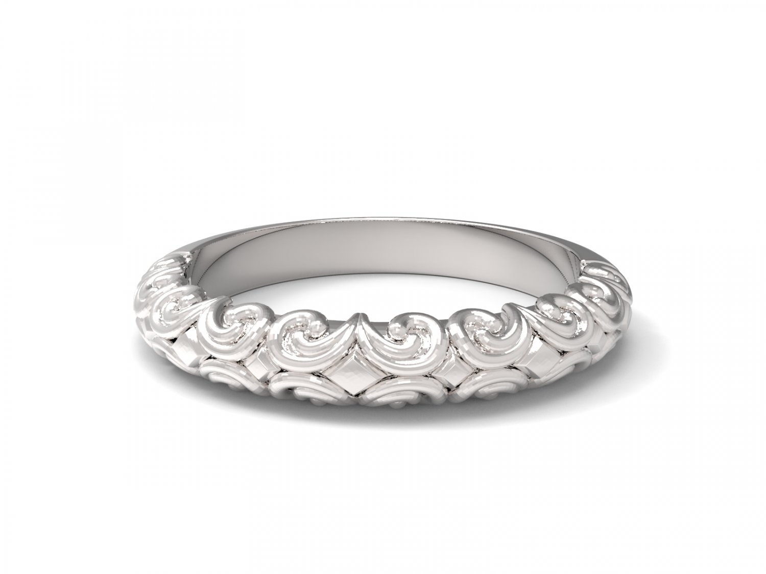 ring ornament v11 jewel jewelry jewellery rings wedding-ring rhinoceros3d 3dmodel 3dprint 3D print model - Mito3D