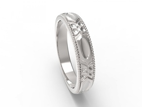 anello ornamento v5 gioiello gioielli anelli rhino3d 3dmodel 3dprint -anello di nozze 3d print model - Mito3D
